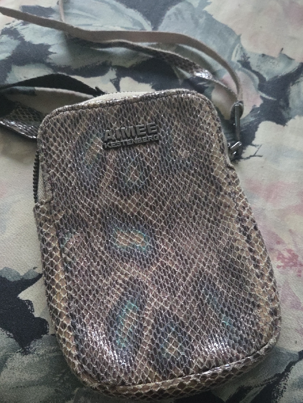 Aimee Kestenberg Leather Just Saying Stadium Crossbody Bag